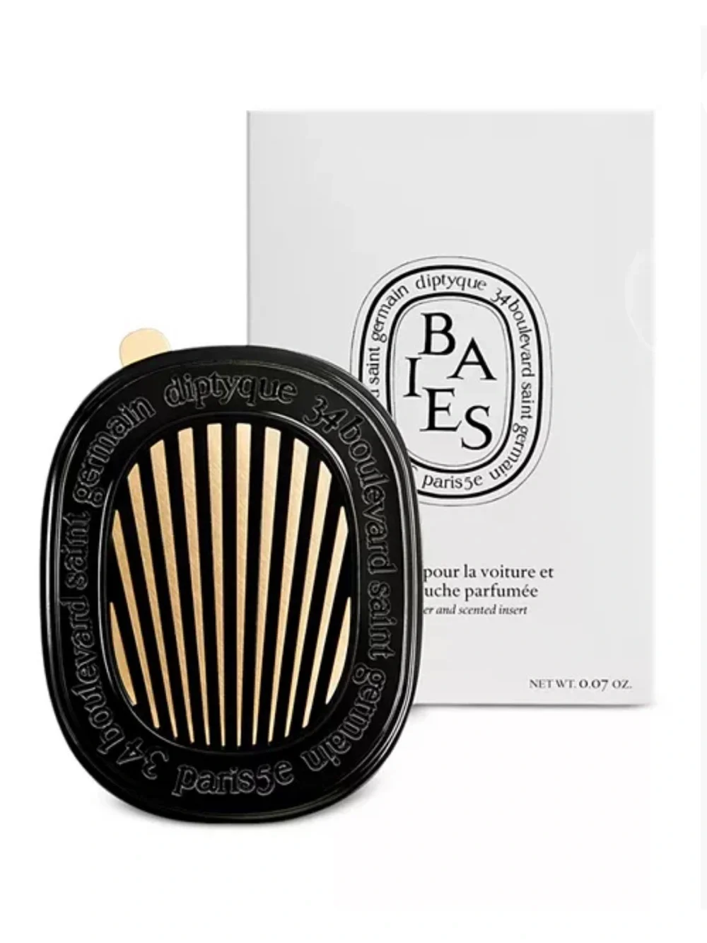 DIPTYQUE Baies (Berries) Car Fragrance Diffuser and Refill Insert New Packaging